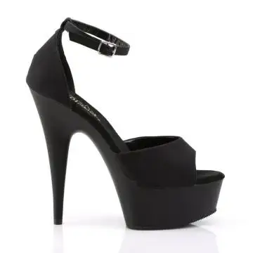 Černé taneční boty Pleaser na platformě DEL618PS/BPS/M | DELIGHT-618PS Pleaser - z vnějšku