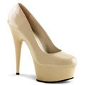 Krémové lodičky na vysokém podpatku DELIGHT-685/CR/M | DELIGHT-685 Pleaser