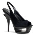 Luxusní černé boty na podpatku DELUXE-653/BS