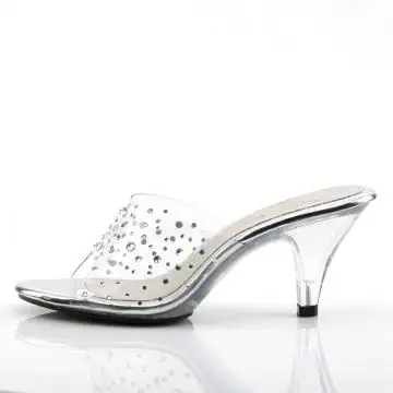 Luxusní průhledné pantofle BEL301RS/C/M | BELLE-301RS Fabulicious - z vnitřku