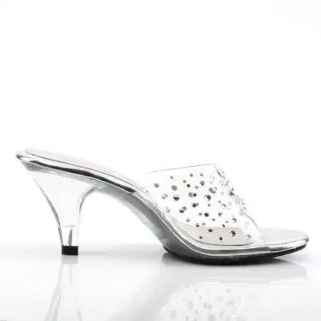 Luxusní průhledné pantofle BEL301RS/C/M | BELLE-301RS Fabulicious - z vnějšku