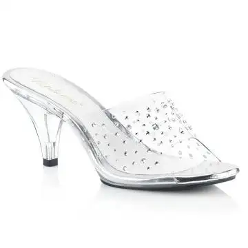 Luxusní průhledné pantofle BEL301RS/C/M | BELLE-301RS Fabulicious