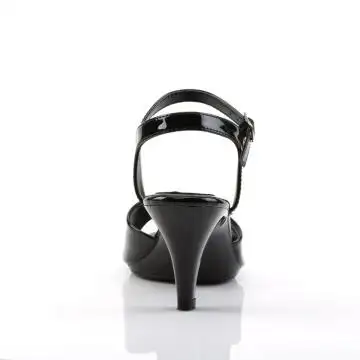Černé plesové sandály BEL309/B/M | BELLE-309 Fabulicious - zezadu