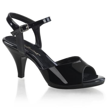 BELLE-309 | Černé plesové sandály BEL309/B/M Fabulicious