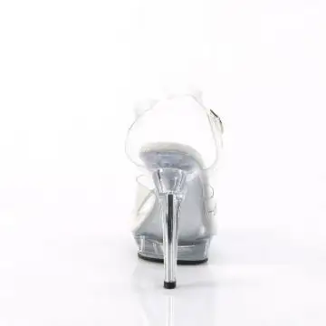 Průhledné sandály LIP108R/C/M | LIP-108R Fabulicious - zezadu