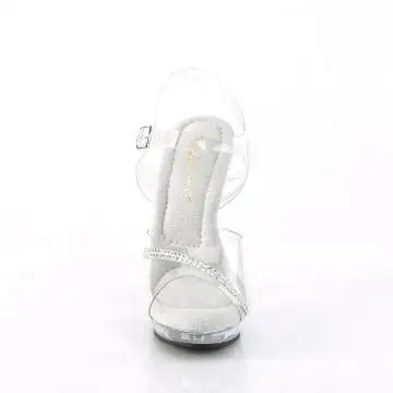 Průhledné sandály LIP108R/C/M | LIP-108R Fabulicious - zepředu