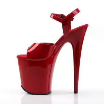 FLAM809/R/M červené sexy boty | FLAMINGO-809 Pleaser - z vnitřku