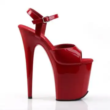 FLAM809/R/M červené sexy boty | FLAMINGO-809 Pleaser - z vnějšku