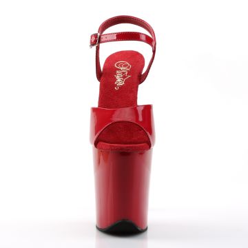 FLAM809/R/M červené sexy boty | FLAMINGO-809 Pleaser - zepředu FLAM809/R/M červené sexy boty | FLAMINGO-809 Pleaser - zepředu