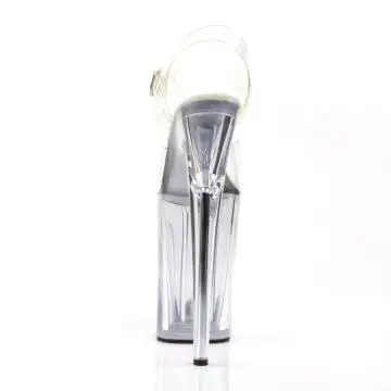 Extrémní průhledné boty na podpatku INF908/C/M | INFINITY-908 Pleaser - zezadu