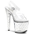 Sexy průhledné boty Pleaser STARDUST-758/C/M