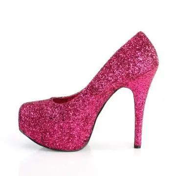 Růžové burleskní lodičky s třpytkami TEE06GW/HPG | TEEZE-06GW Pleaser Pink Label - z vnitřku