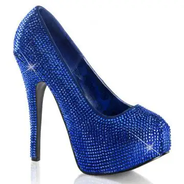 Luxusní modré lodičky TEE06R/RYBLSA-RS | TEEZE-06R Bordello
