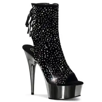 Kotníkové boty Pleaser DEL1018RS/BVEL/PWCH pro gogo a strip | DELIGHT-1018RS Pleaser