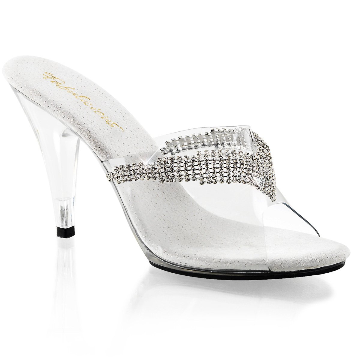 Průhledné pantofle CARESS-401-5/C/M na fitness soutěže | CARESS-401-5 Fabulicious