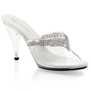 Průhledné pantofle CARESS-401-5/C/M na fitness soutěže Fabulicious