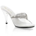 Průhledné pantofle CARESS-401-5/C/M na fitness soutěže
