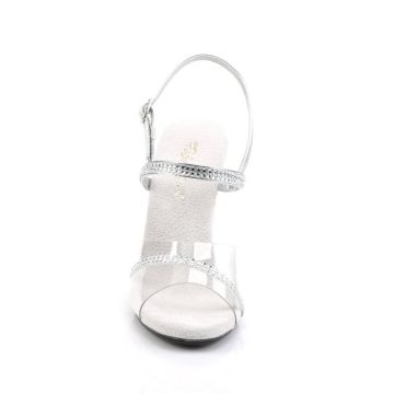 Průhledné sandálky CAR439/C/M | CARESS-439 Fabulicious - zepředu