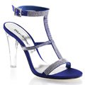 Luxusní modré sandály CLEARLY-418/RYBLSA