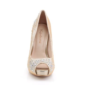 Tělové lodičky na vysokém podpatku HEI22R/NUFA | HEIRESS-22R Pleaser - zepředu