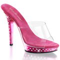 LIP-101SDT/C/HPCH Pleaser pantofle na vysokém podpatku