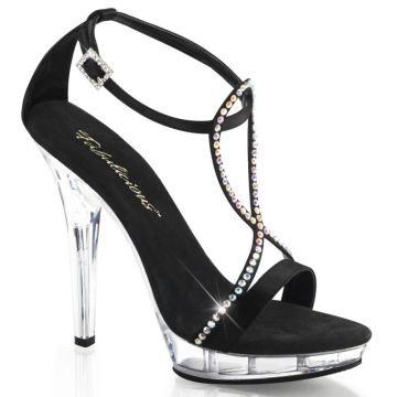 LIP-156/BSA/C Černé společenské sandály Pleaser Fabulicious