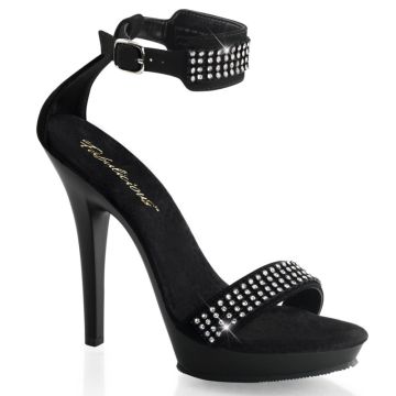 LIP172/BNB/M Černé sexy sandály Pleaser | LIP-172 Fabulicious