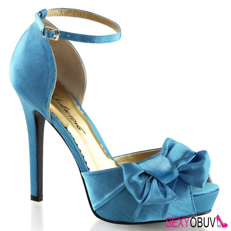 LUMINA-36 Modré svatební boty