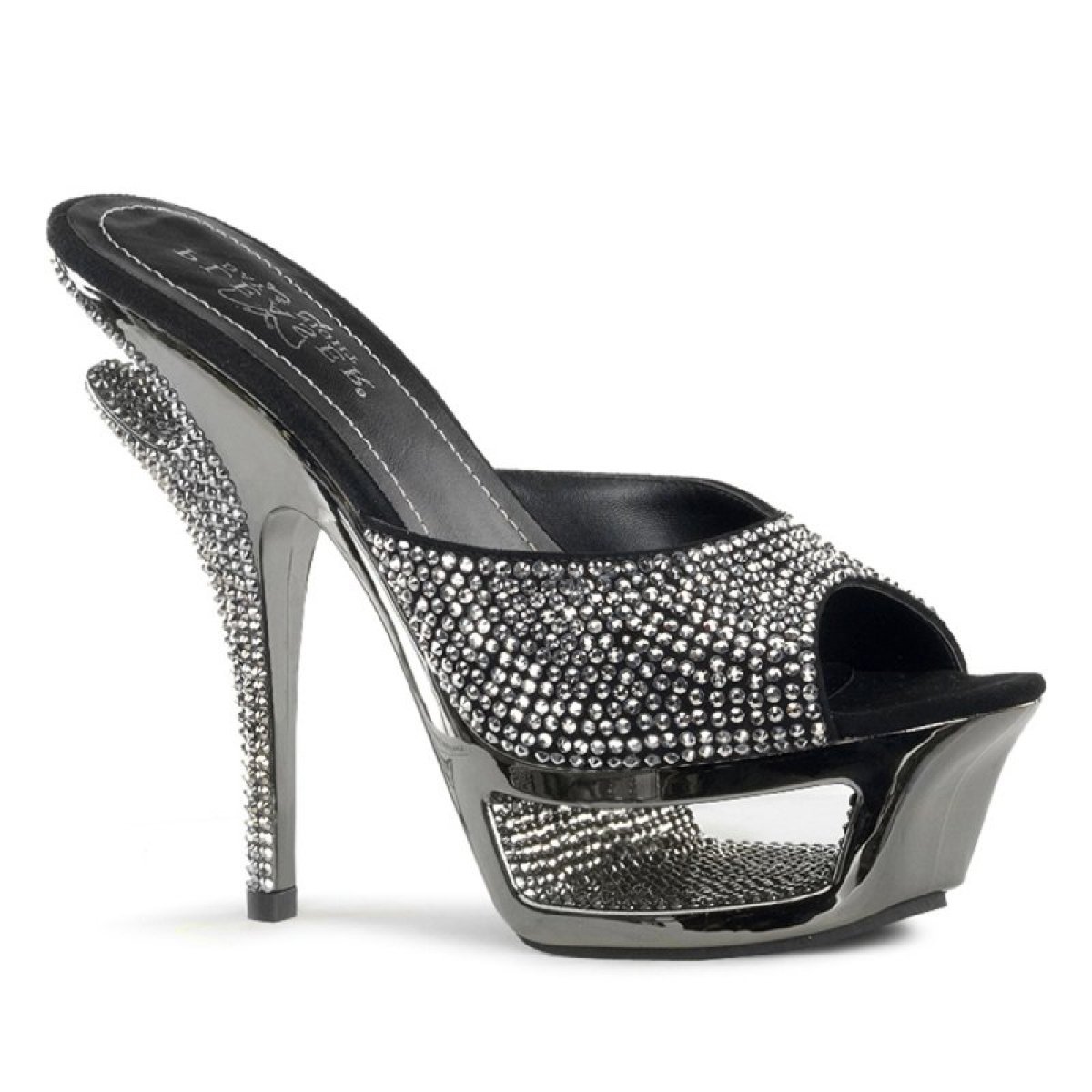 Luxusní pantofle na vysokém podpatku DLX601RS/BS výprodej | DELUXE-601RS Pleaser