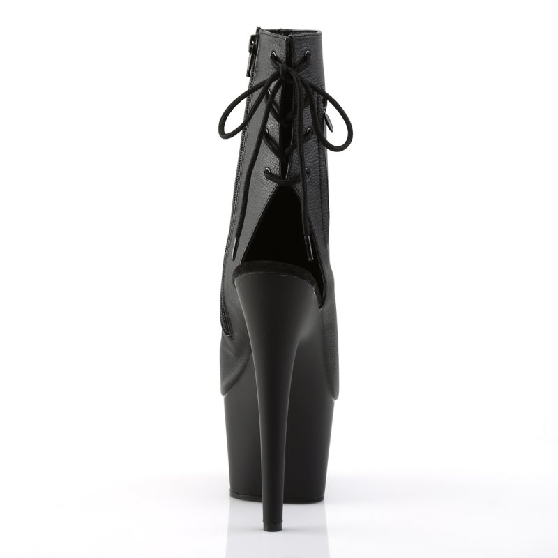 Černé matné go-go boty ADO1018/BPU/M | ADORE-1018 Pleaser - zezadu