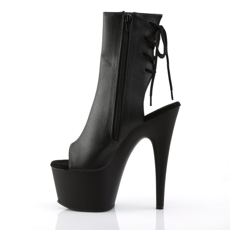 Černé matné go-go boty ADO1018/BPU/M | ADORE-1018 Pleaser - z vnitřku