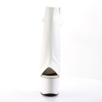 Bílé matné go-go boty ADO1018/WPU/M | ADORE-1018 Pleaser - zepředu