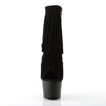Černé go-go boty s třásněmi Pleaser ADO1019/BSUE/M | ADORE-1019 Pleaser - zepředu Černé go-go boty s třásněmi Pleaser ADO1019/BSUE/M | ADORE-1019 Pleaser - zepředu