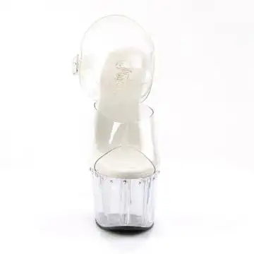 Průhledné boty na podpatku a platformě ADO708LS/C/M | ADORE-708LS Pleaser - zepředu