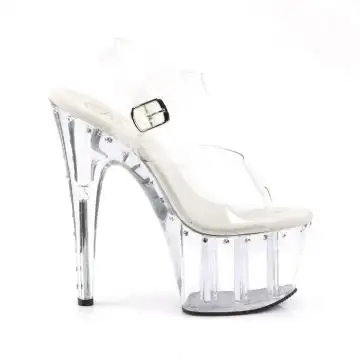 Průhledné boty na podpatku a platformě ADO708LS/C/M | ADORE-708LS Pleaser - z vnějšku