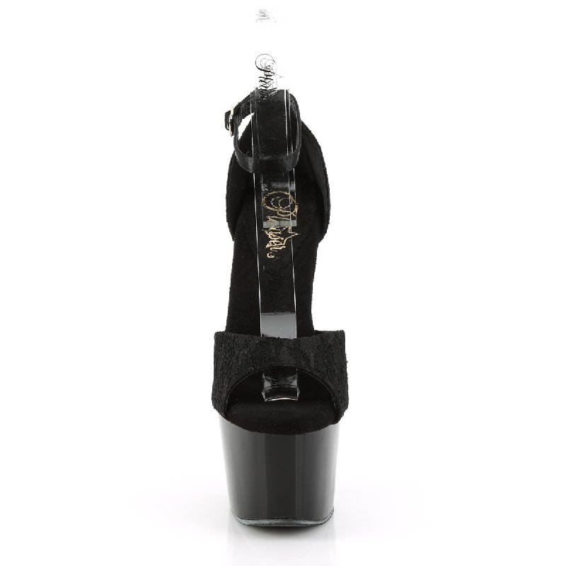 Černé sandály na platformě Pleaser ADO768/BSA-BLC/M | ADORE-768 Pleaser - zepředu