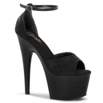Sandály Pleaser | Černé na platformě ADO768/BSA-BLC/M