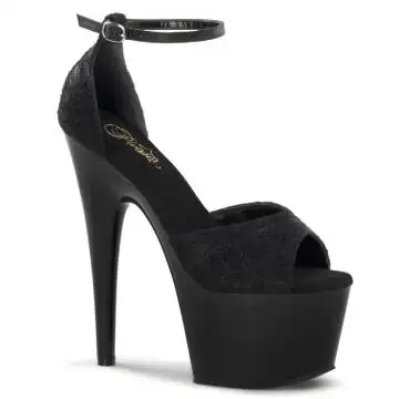 Černé sandály na platformě Pleaser ADO768/BSA-BLC/M | ADORE-768 Pleaser