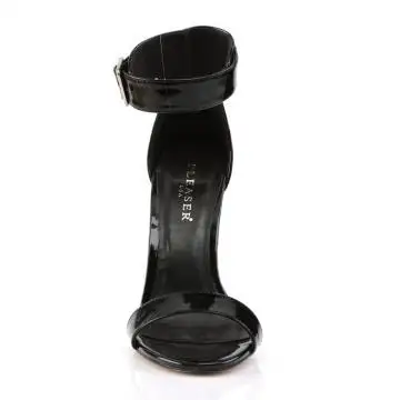 Černé společenské sandály AMU10/B | AMUSE-10 Pleaser - zepředu