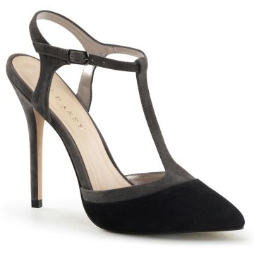 Černé lodičky AMUSE-17/B-GYSUE Pleaser