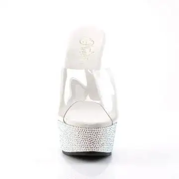 Luxusní pantofle pantofle BEJ601DM/C/SMCRS pro go-go a strip | BEJEWELED-601DM Pleaser - zepředu