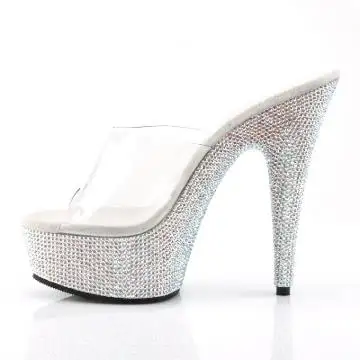 Luxusní pantofle pantofle BEJ601DM/C/SMCRS pro go-go a strip | BEJEWELED-601DM Pleaser - z vnitřku