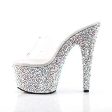 Luxusní pantofle pro go-go tanečnice Pleaser BEJ701MS/C/SRS | BEJEWELED-701MS Pleaser - z vnitřku