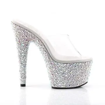 Luxusní pantofle pro go-go tanečnice Pleaser BEJ701MS/C/SRS | BEJEWELED-701MS Pleaser - z vnějšku