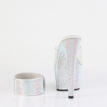 Luxusní go-go pantofle BEJ712RS/C/SMCRS | BEJEWELED-712RS Pleaser - zezadu Luxusní go-go pantofle BEJ712RS/C/SMCRS | BEJEWELED-712RS Pleaser - zezadu