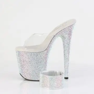 Exkluzivní pantofle osázené kamínky Pleaser BEJ812RS/C/SMCRS | BEJEWELED-812RS Pleaser - z vnitřku