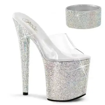 Exkluzivní pantofle osázené kamínky Pleaser BEJ812RS/C/SMCRS | BEJEWELED-812RS Pleaser