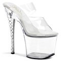 DIAMOND-702/C/M Průhledné sexy boty na extra vysokém podpatku
