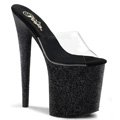 FLAMINGO-801SDG/C/BG Sexy boty na extra vysokém podpatku a platformě