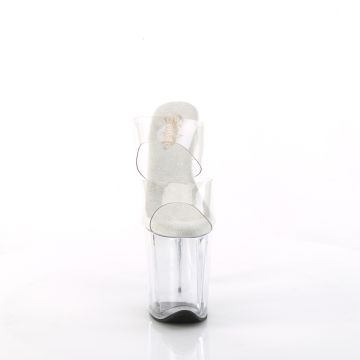 Průhledné pantofle na platformě FLAM802/C/M | FLAMINGO-802 Pleaser - zepředu